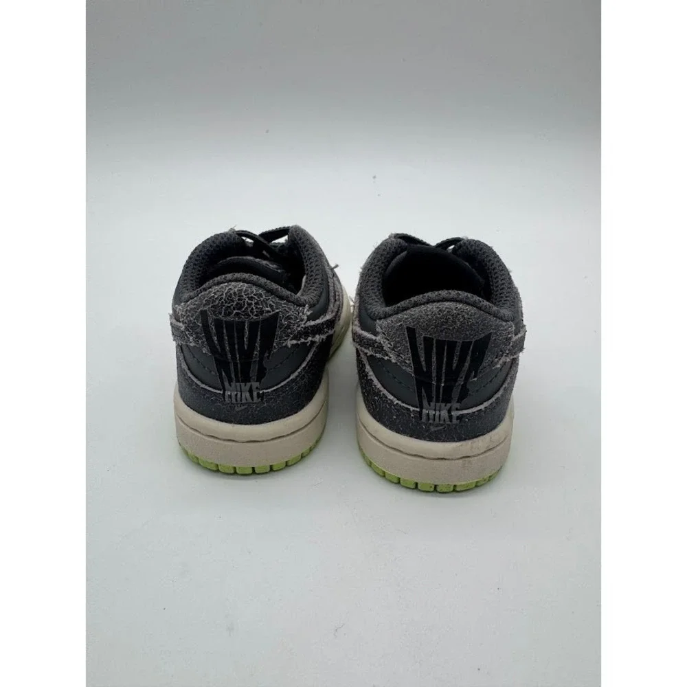 Nike Dunk Low Halloween Toddler Iron Grey Scream Green DQ6217-001 Size 3C Mens